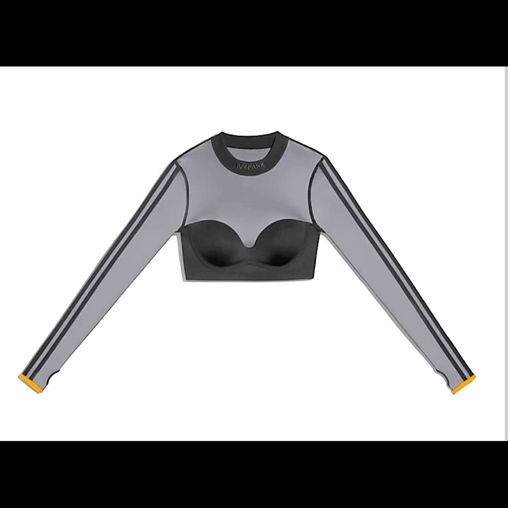 Ivy park x adidas drip 2.2 mesh long sleeve top